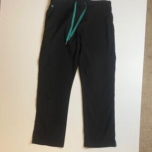 Med Couture black 3 pocket scrub pants